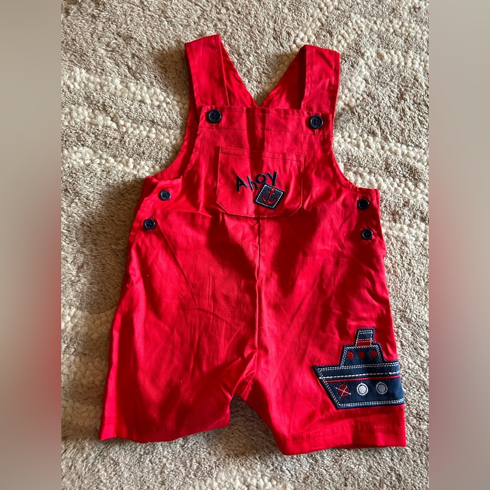 Vintage Baby boys shortalls 6-9m